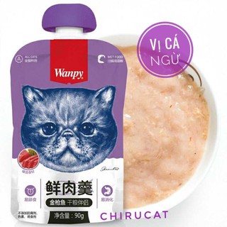 [Xả Kho Rẻ] Súp Thưởng Wanpy Nắp Vặn Gà,Cá Ngừ,Cá Tuyết,Cá Hồi Nắp Vặn