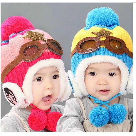 Mũ len , nón len PHI CÔNG  giữ ấm  tai cực ấm vào mùa đông cho bé trai bé gái từ 6 tháng đến 4 tuổi