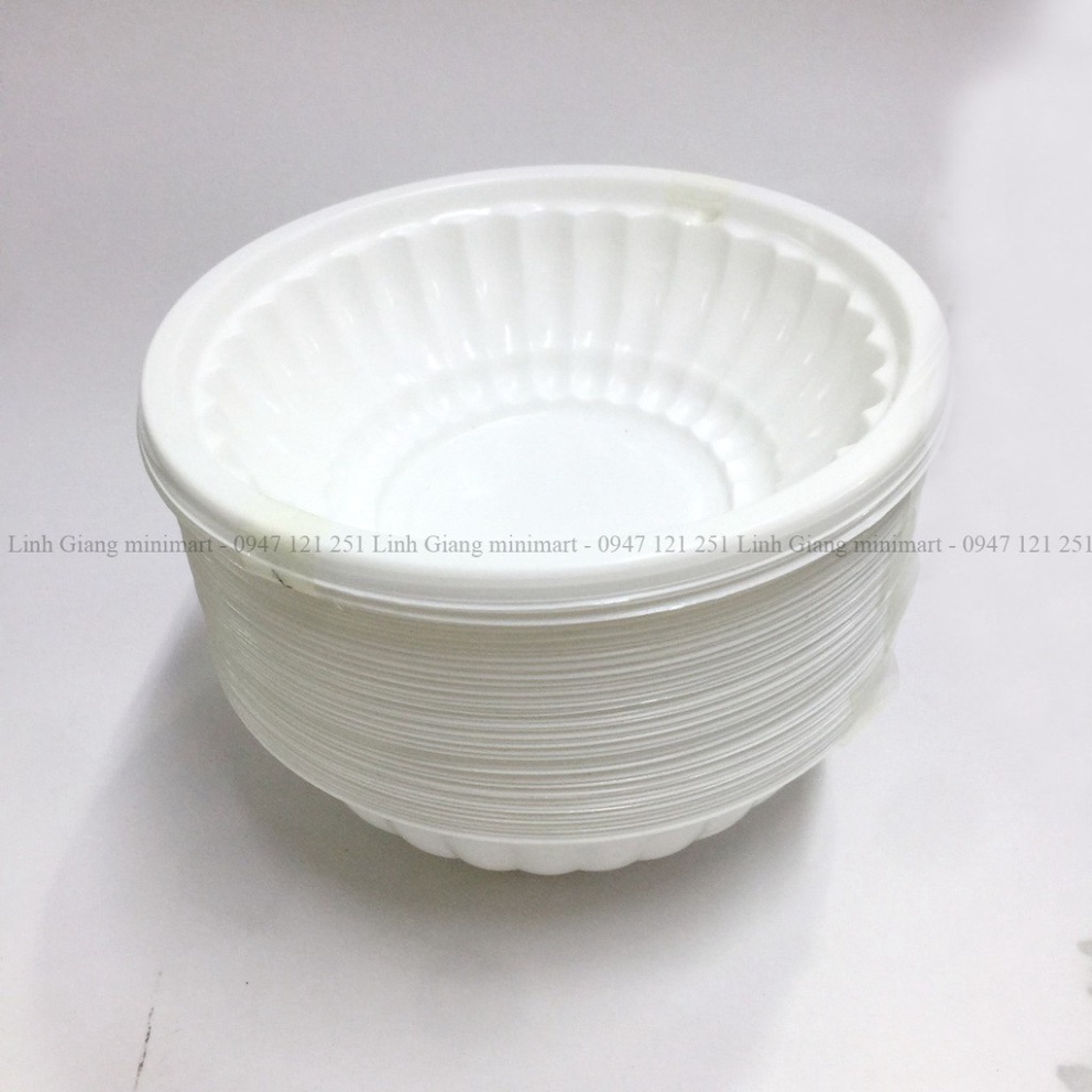 10 Bát nhựa ăn 1 lần Bát nhựa du lịch bát giấy dùng 1 lần