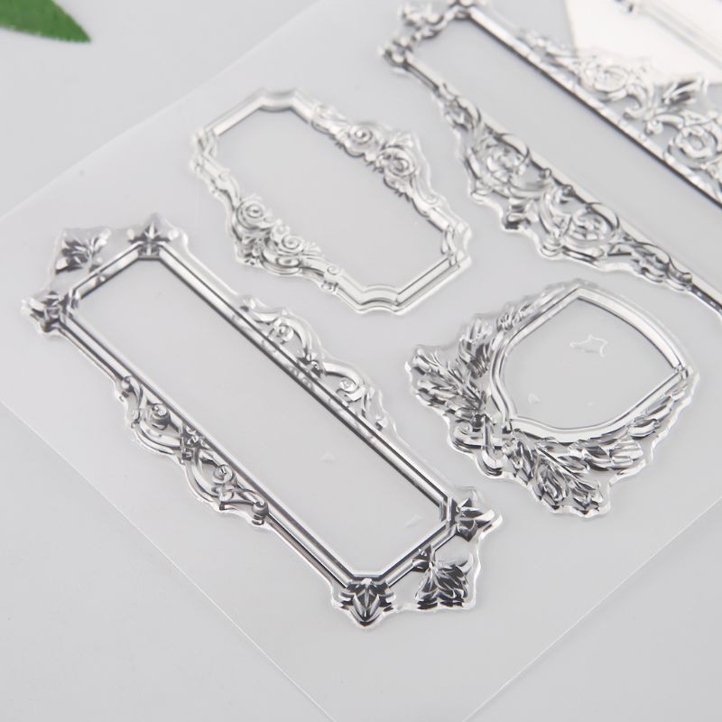 Con dấu trong suốt bằng silicon trang trí thiệp/ sổ tay thủ công đẹp mắt