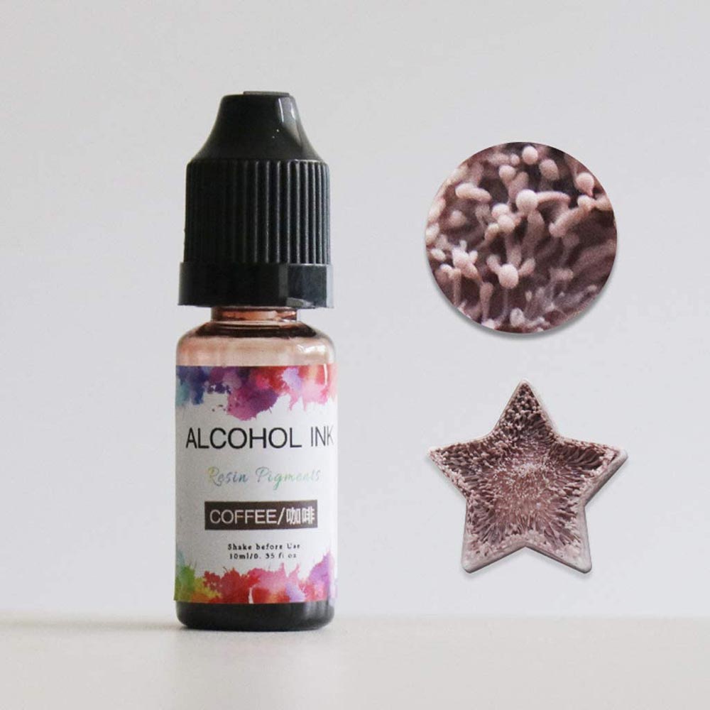 24 Colour 10ML Alcohol Ink Diffusion Resin Pigment Kit Liquid Colorant Dye Art DIY