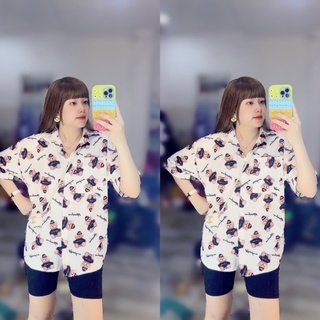 Áo sơ mi gấu trắng