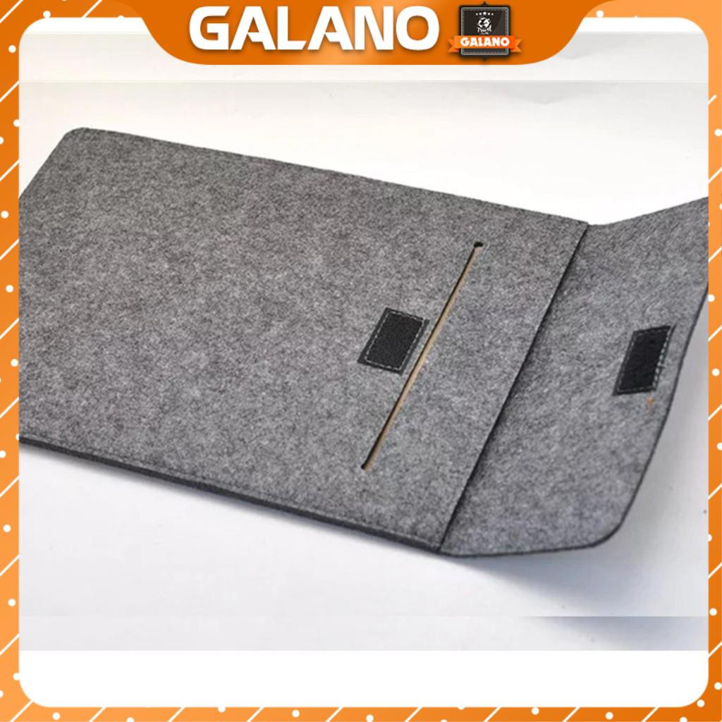 Túi Chống Sốc Laptop, Macbook GALANO Đựng Máy Tính 11, 13, 15 inch Chất Liệu Dạ Siêu Dày Chống Va Đập TA-001077