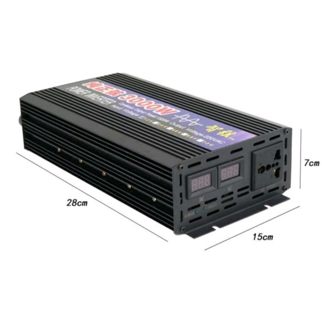 Bộ đổi điện sin chuẩn 3000W 24V sang 220V - ZX 24V-3000W