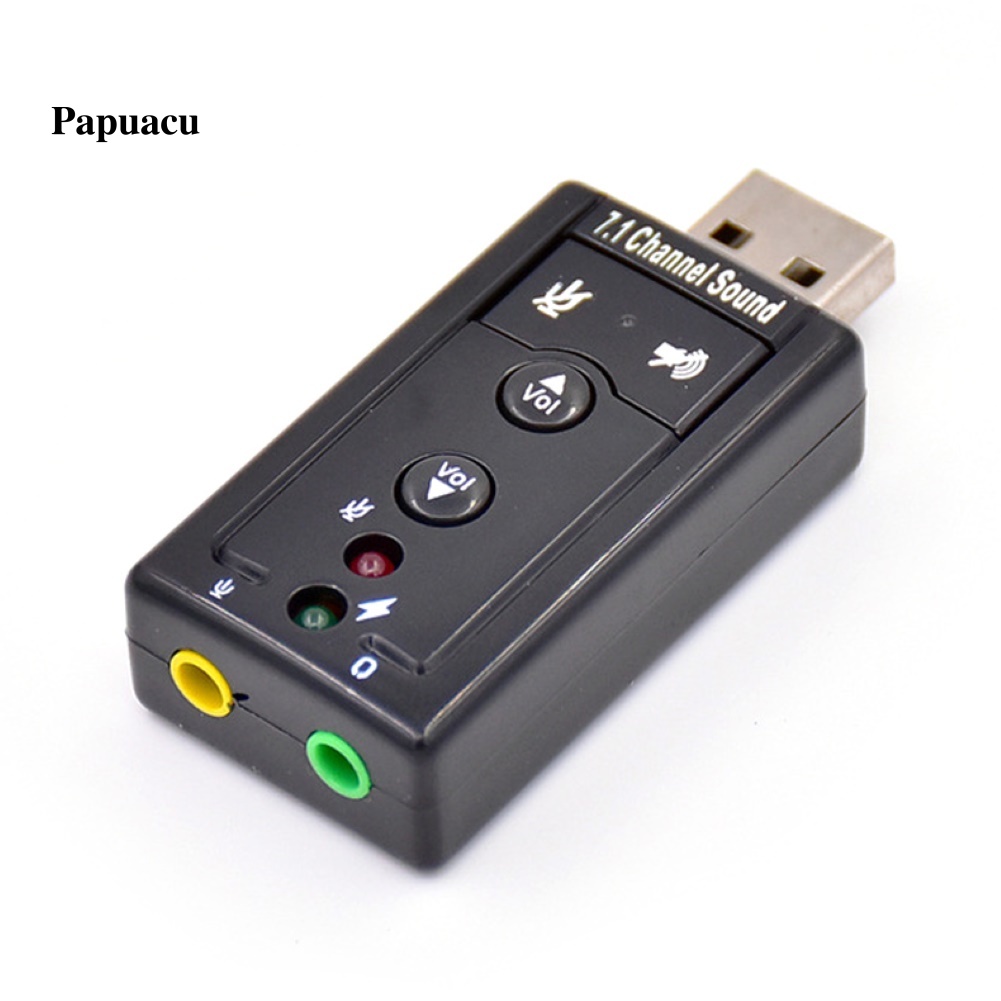 CHANNEL Bộ Chuyển Đổi Âm Thanh Pa Usb External 7.1 Kênh 3.5mm Cho Pc