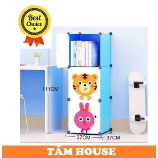 Tủ nhựa ghép,tủ quần áo,tủ nhựa đựng quần áo đa năng tâm house đủ 3 ngăn