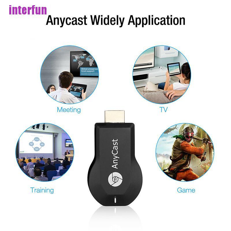 Bộ Thu Phát Tín Hiệu Wifi Anycast M12 Plus Hdmi Tv Dlna 1080p