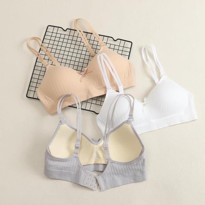 Áo lót bầu  không gọng đệm mỏng êm mềm, Áo bralette cài sau dây quai mảnh tháo được_AL62