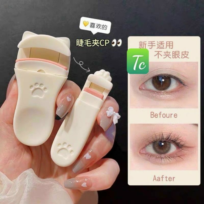 Kẹp Uốn Mi 3D Hình Móng Vuốt Mèo Dễ Thương Tạo Dáng Và Uốn Cong Mi
