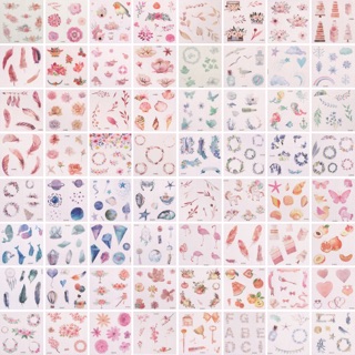 [MỚI!!!] [HÀNG TRĂM MẪU] Hình dán sticker màu nước dùng để trang trí sổ tay sổ nhật ký sổ planner danh thiếp thiệp mừng