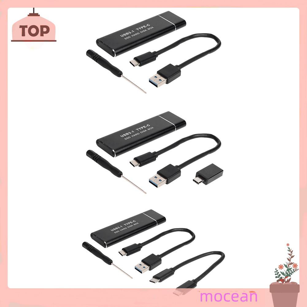 Hộp Ổ Cứng Ngoài Mocean Usb Type C M.2 Ssd Nvme Pcie Sata M / B Ốp