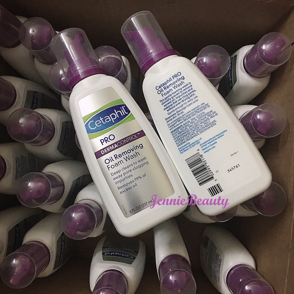 [Hàng Canada] Sữa rửa mặt cho da dầu Cetaphil PRO Oily Skin/ Derma Control Oil Removing Foam Wash (237ml)