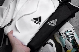 Áo khoác Adidass có mũ chất thun PC co giãn