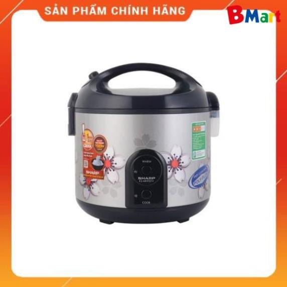 Nồi cơm điện Sharp KS-NR191STV-SS 1.8L - Hàng chính hãng, bảo hành 12 tháng - BM