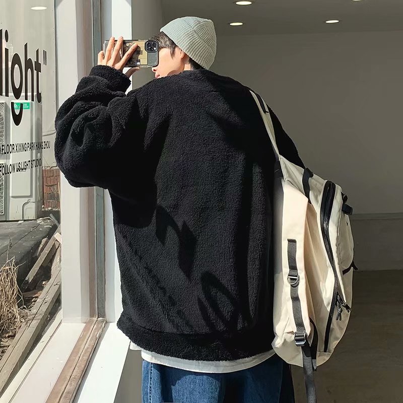 Áo len nam dài tay cổ tròn màu sắc thời trang