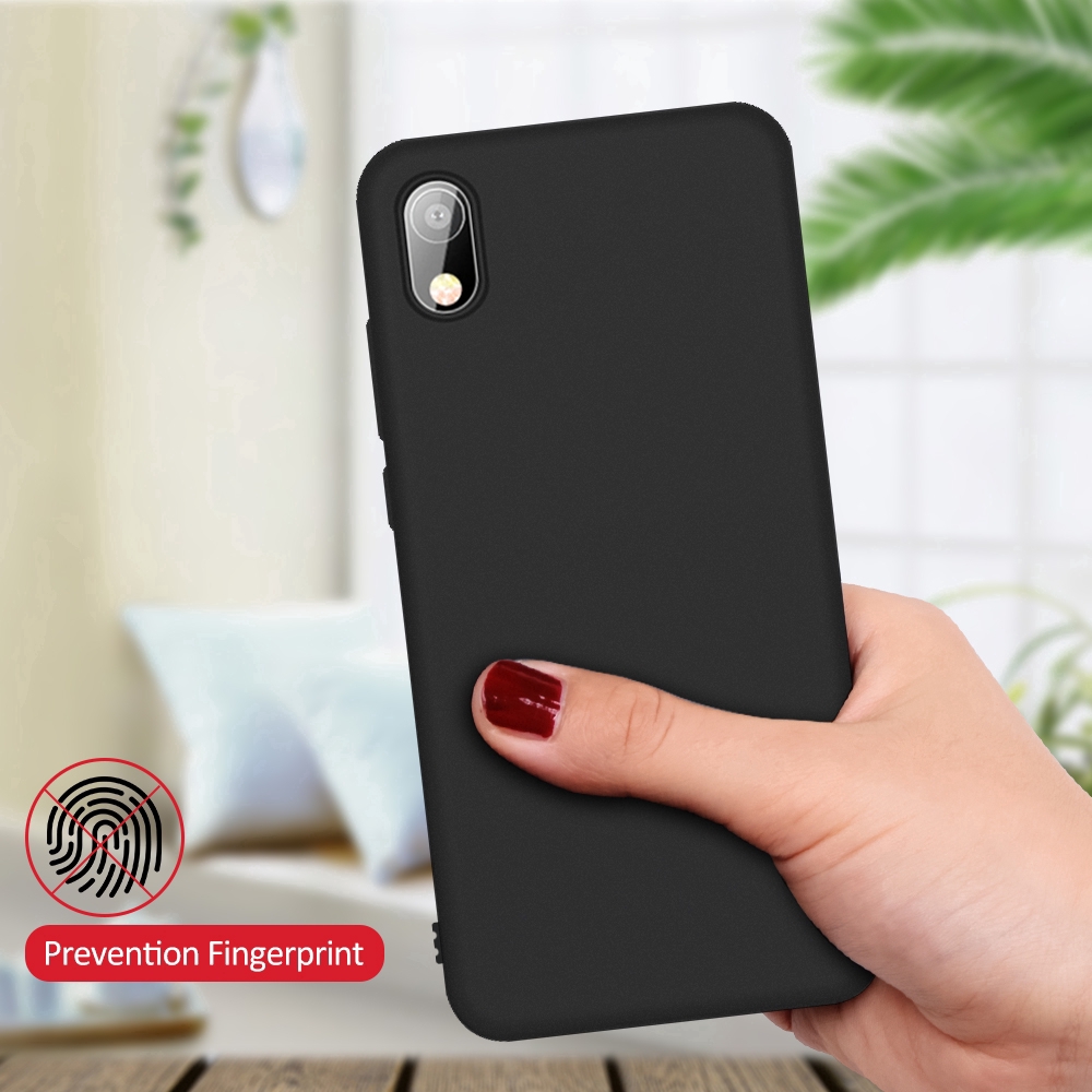 Ốp điện thoại TPU silicone màu đen nhám bảo vệ cho Xiaomi Redmi Note 8 7 5 Pro 8A 7A 6A 5A 5 Plus