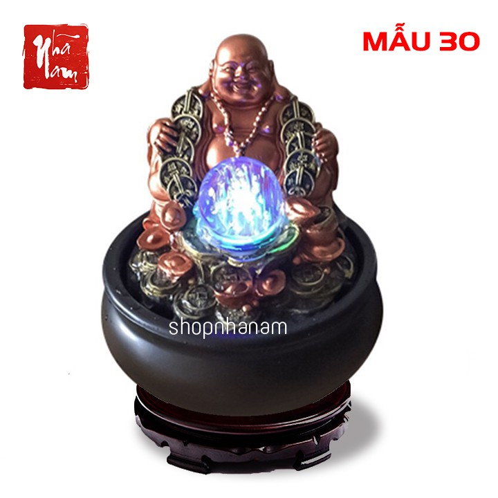 Thác nước phong thuỷ để bàn phật di lặc tài lộc  TN_30