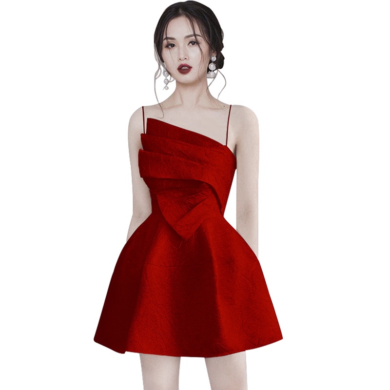 Đầm Hai Dây Thông Minh Phong Cách Pháp Trẻ Trung