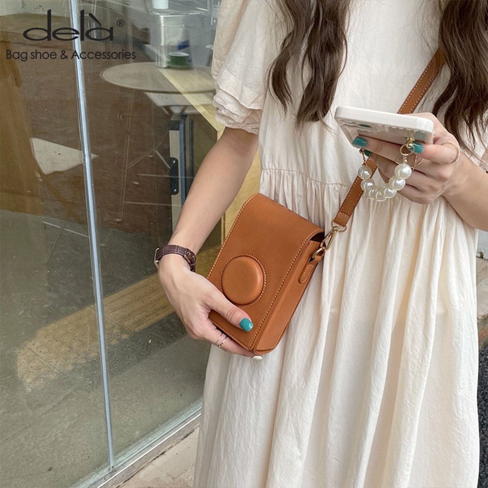 Dela Túi Đeo Vai mini Đựng Điện Thoại Phong Cách Cổ Điển Thời Trang Cho Nữ