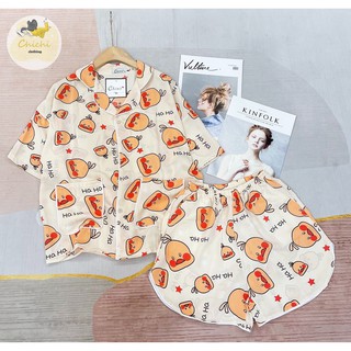 Đồ ngủ pijama DƠI đùi chất lụa Mango