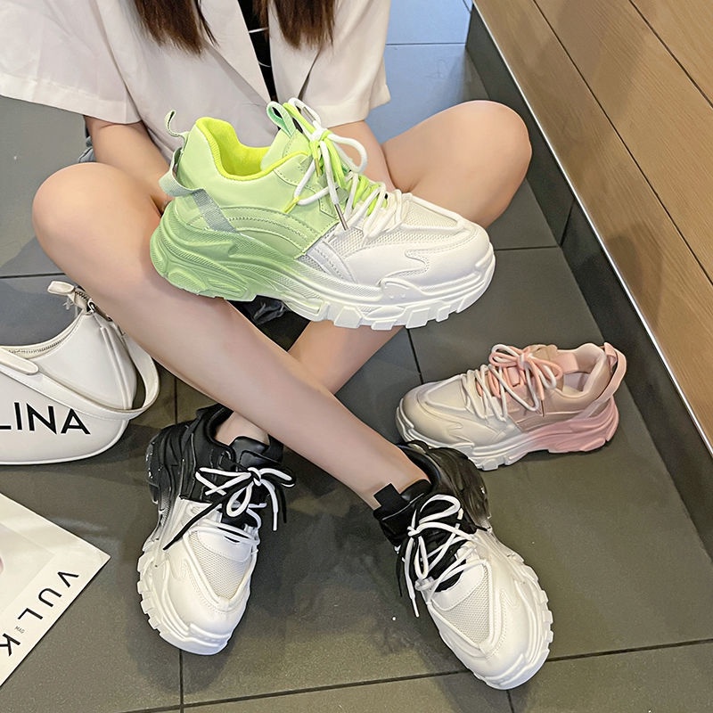 Giày Thể Thao Mùa Hè Phong Cách Harajuku Hàn Quốc Mới Cho Nữ