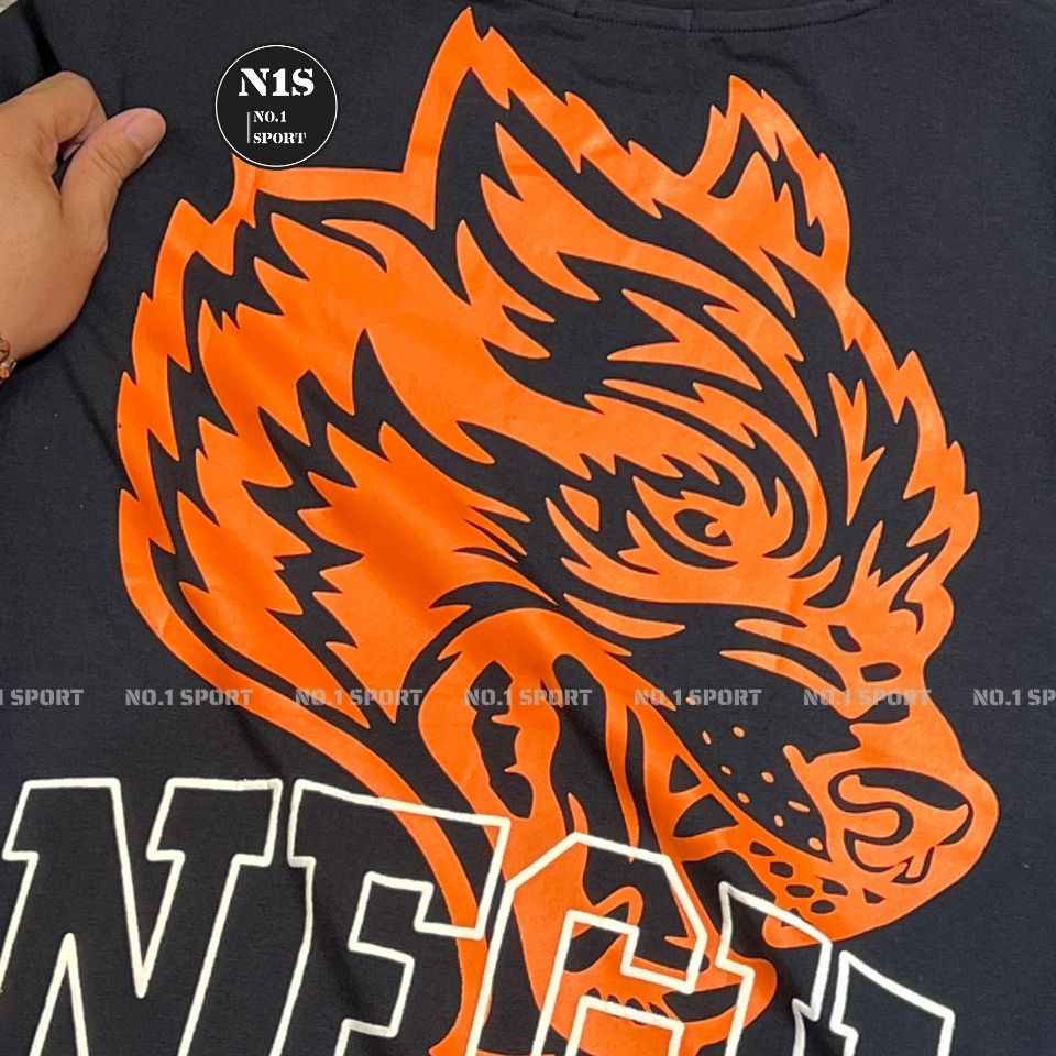 [Chuần Gymer] Áo Oversize Sói Dark Sport - Form Rộng - Chất Cotton Co Dãn 4 Chiều - Logo Sắc Nét