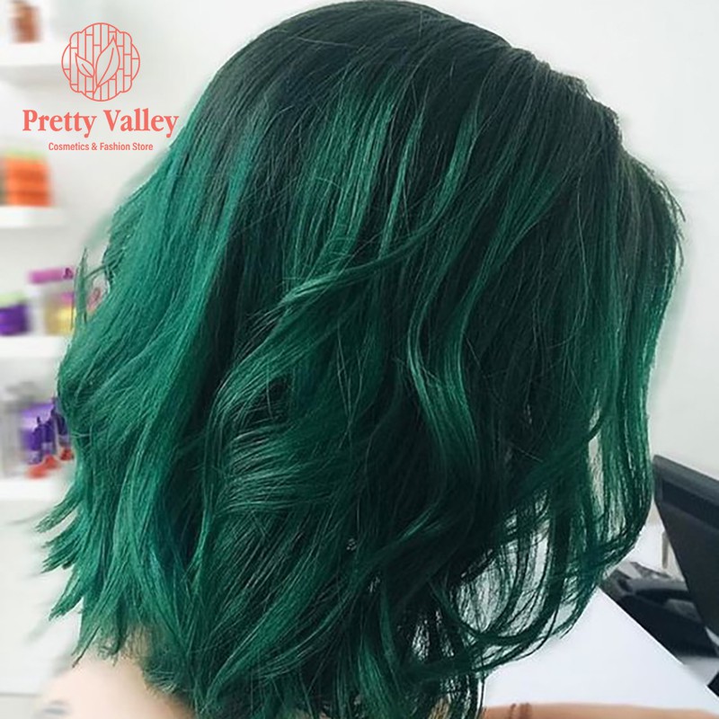Kem nhuộm tóc màu xanh lá  Molokai 60ml 💖 TẶNG KÈM GĂNG TAY + CHAI OXY TRỢ DƯỠNG 💖 - Pretty Valley