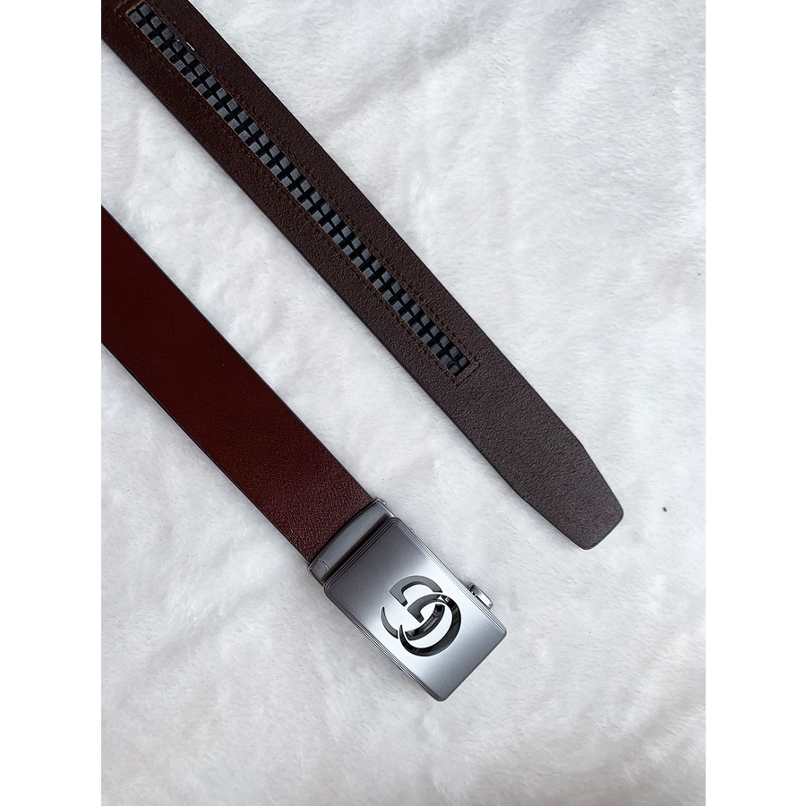 Thắt lưng da GG nhập khẩu italy dây nịt nam hàng cao cấp da bò 100% bản rộng 3.5cm