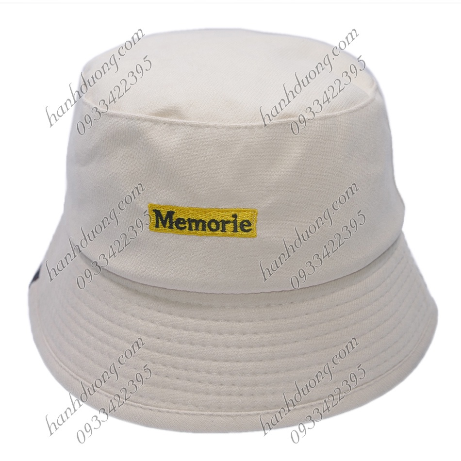 Nón bucket nhung Memorie mũ tai bèo nhung mũ bucket vành nhỏ phù hợp cả nam nữ