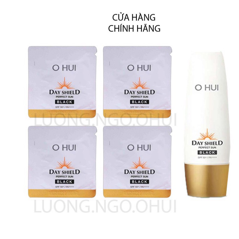 [1GÓI]Gói kem chống nắng OHUI Day Shield Perfect Sun Black 1ml