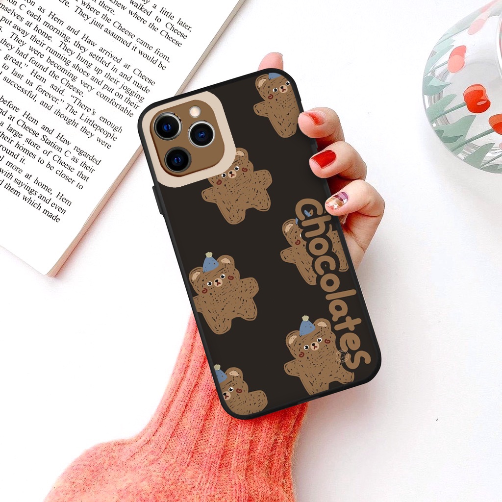 Ốp điện thoại iphone hình gấu Chocolate cho IPHONE 6/6PLUS/6S/6SPLUS/7/7PLUS/8/8PLUS/X/XS/XR/XSMAX/11/12/13/PRO/MAX/PLUS