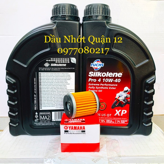 Nhớt Fuchs Silkolene Pro 4 10W-40 Mẫu Tem Châu Âu - 800ML 1Lit1 1Lit2 1Lit3 1Lit4 Made in UK