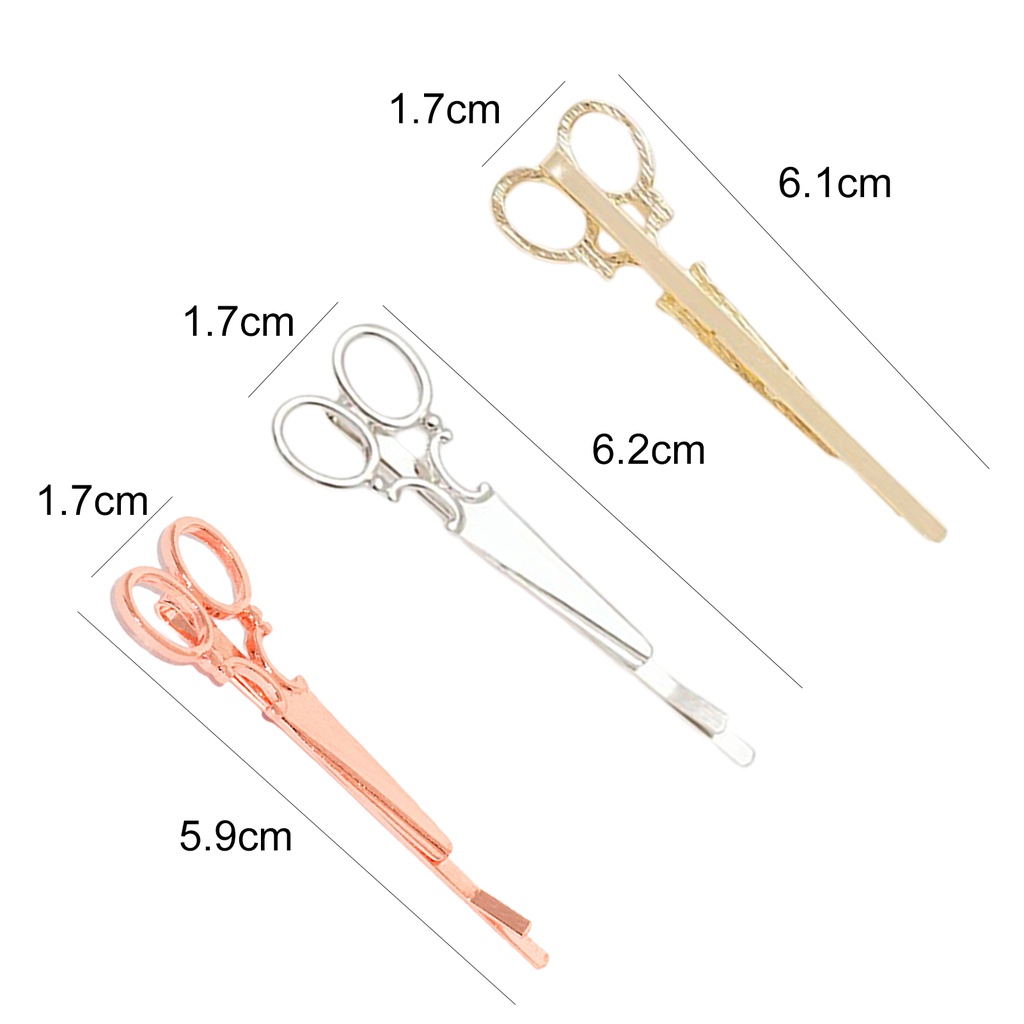 Kẹp tóc hình cây kéo độc đáo sáng tạo thời trang cho nữ