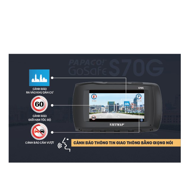 Bộ PAPAGO GOSAFE S70G (HÀNG CAO CẤP) | BigBuy360 - bigbuy360.vn