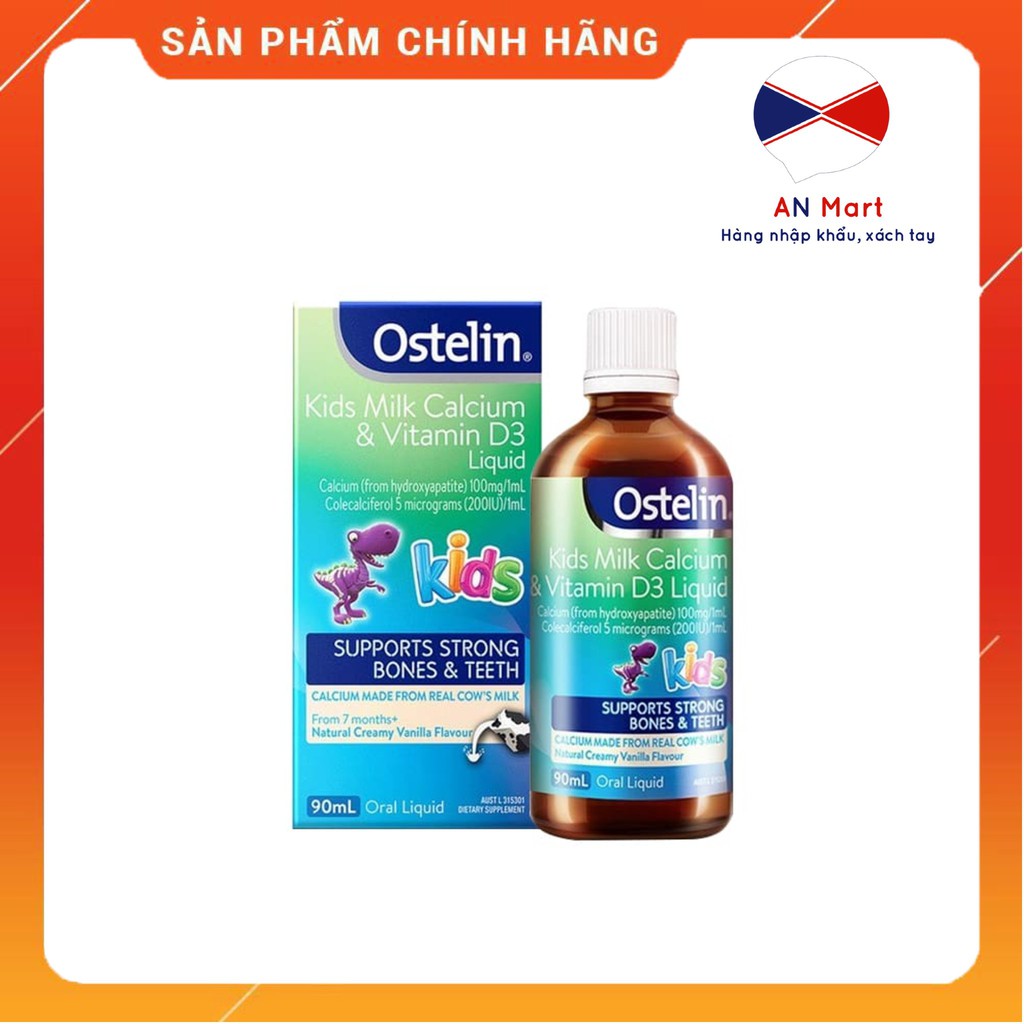 Vitamin D & Calcium Ostelin Kids 90ML