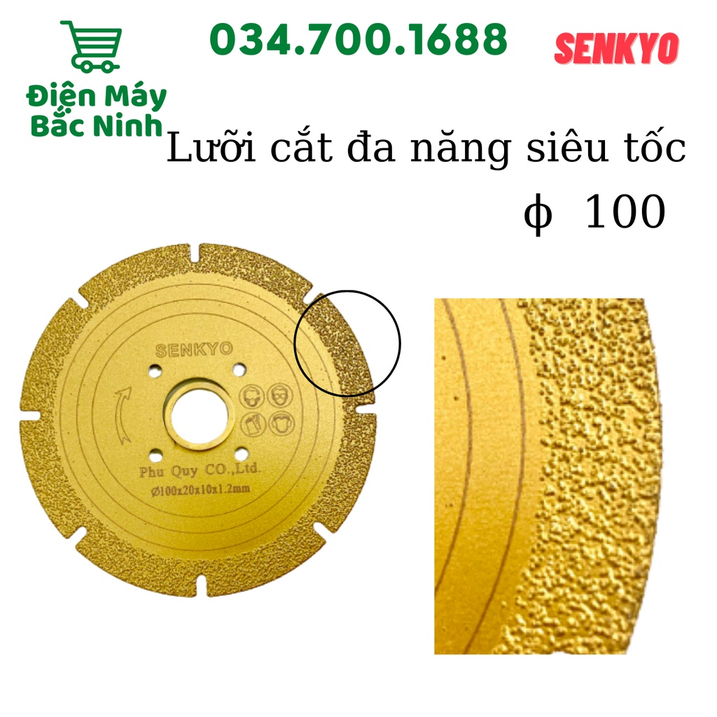 Lưỡi cắt đa năng Lưỡi cắt gạch phi 100 SENKYO