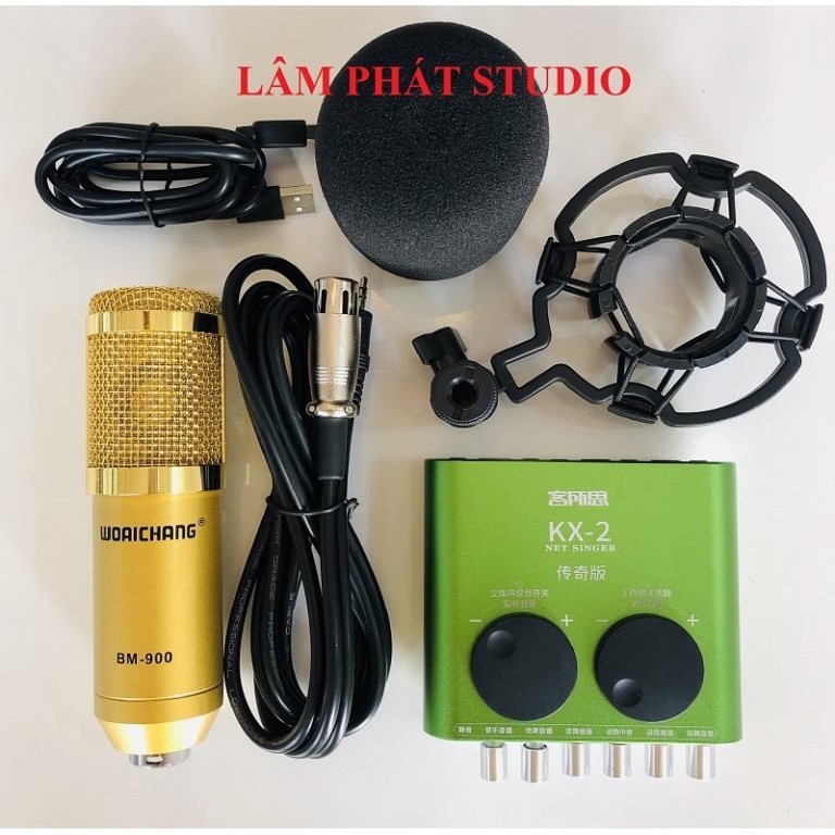 Trọn Bộ Sound Card XOX KX2 Và Micro Thu Âm BM900