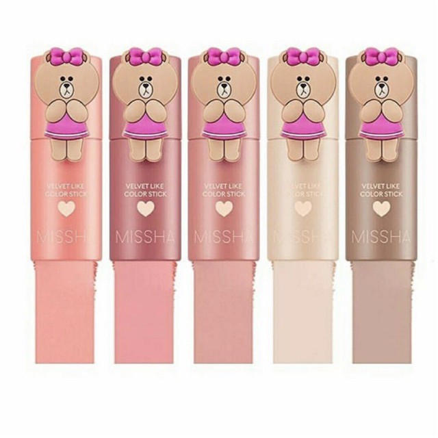 Má hồng dạng thỏi Missha Velvet Like Color Stick