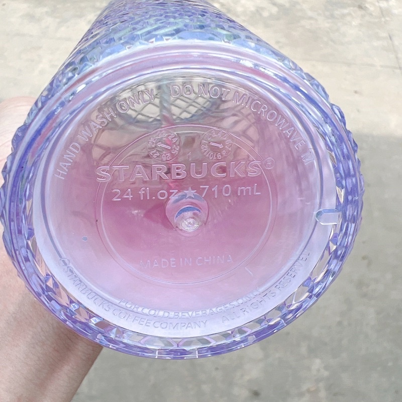Ly nhựa 2 lớp Starbucks Bling Kim cương Dung tích 710ml