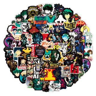 Sticker/hình dán my hero academia/boku hero academia - học viện anh hùng trang trí set 100 hình khác nhau