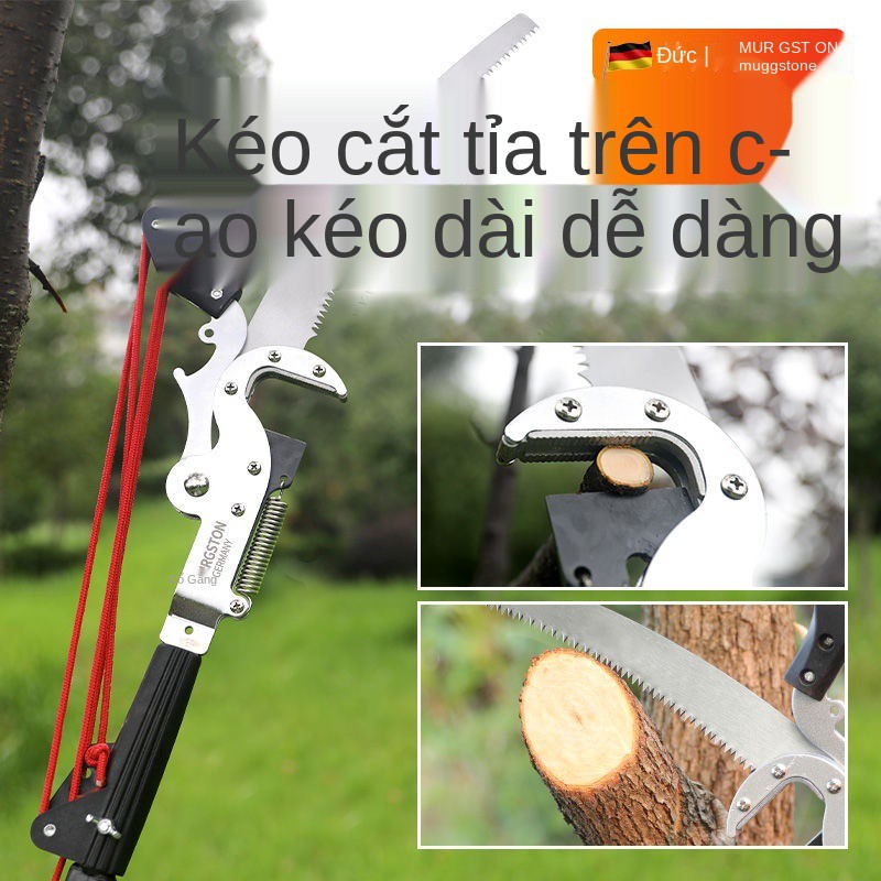 của Đức Máy kéo cắt cành cao 7 mét trụ kính thiên văn làm vườn cưa cây ăn quả, tỉa cao, cành, khổng lồ