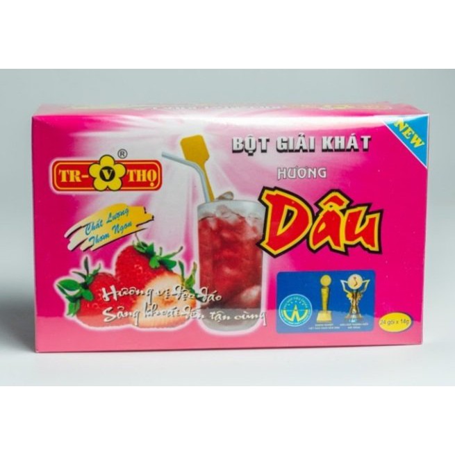 Bột giải khát hương dâu 336g✨ đổi trả trong vòng 7 ngày ✨ nước uống giải khát, giảm nhiệt, thanh mát 😍