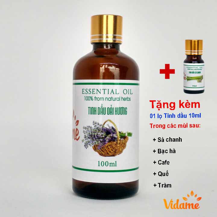 [TRỢ GIÁ] 100ML Tinh Dầu Oải Hương VIDAME, Thư giãn, ngủ ngon, sâu giấc