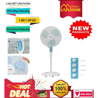 BÃO SALE {Hàng chính hãng} ( Hàng_Chính hãng) Quạt đứng Midea FS40-11V, CS: 55W, 3 mức gió