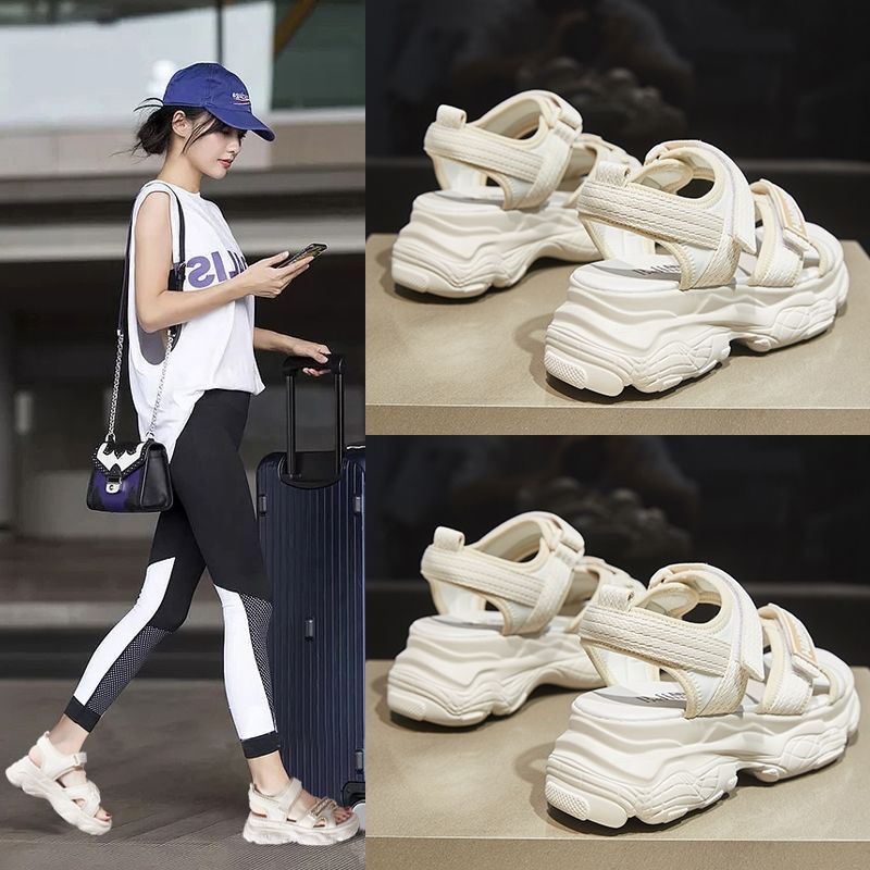 Xăng đan Thể Thao Đế Dày Tăng Chiều Cao 2022 Thời Trang Mùa Hè Cho Nữ