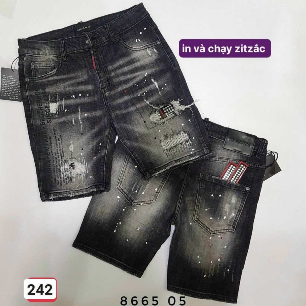 Quần Short Jean Nam VNXK FREESHIP Quần Đùi Jean Nam Chất Bò Cao Cấp Mùa hè Hottrend HG161