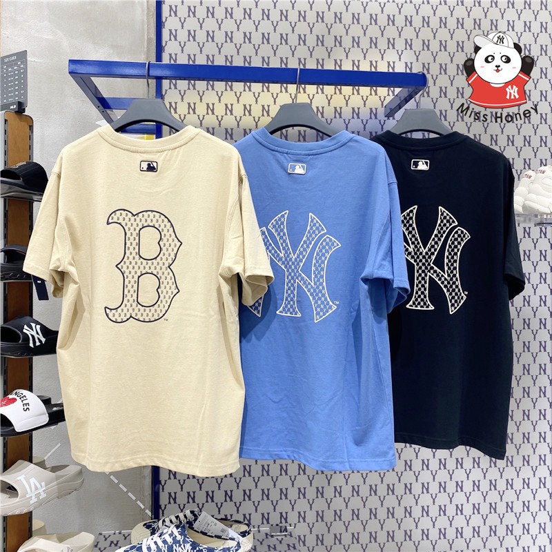 Áo thun tay lỡ MLB Boston basic , áo thun cotton nam nữ unisex , hàng Việt  Nam xuất khẩu,Cocmer_vn