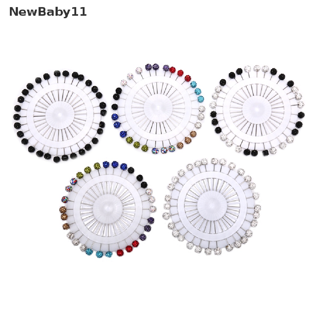 Bộ 30 Ghim Cài Khăn Trùm Đầu Bằng Hợp Kim Kẽm Nhiều Màu Sắc