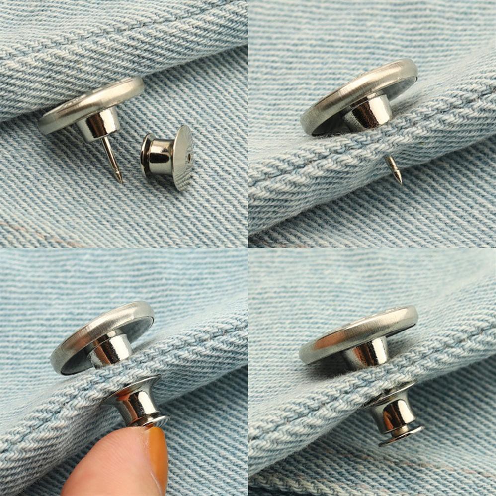 Nút gắn lưng quần jean tháo rời được tiện dụng  ྇