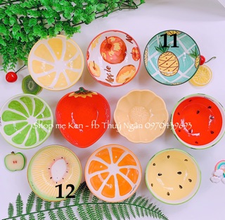 Bát sứ hoa quả cho bé ăn dặm